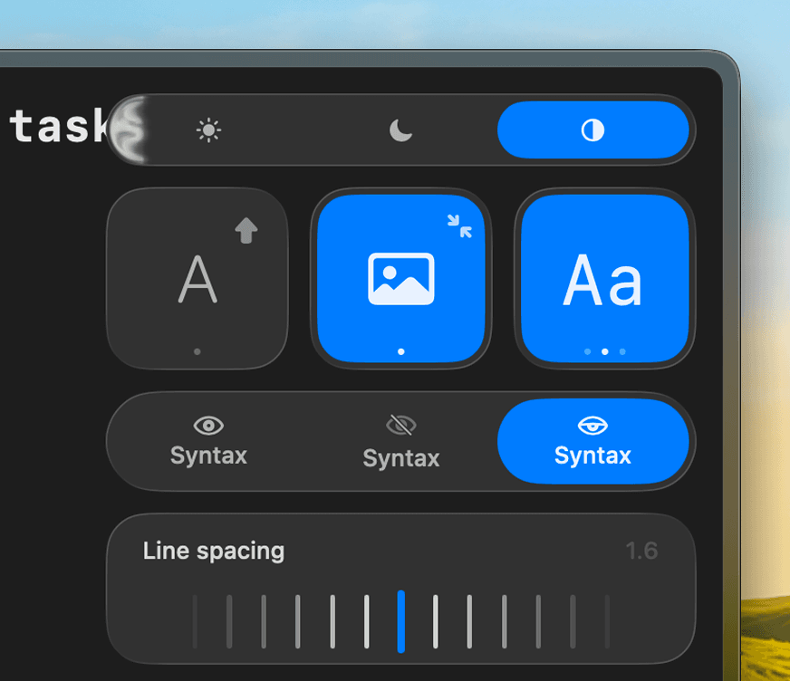 Light appearance customisation, view 3