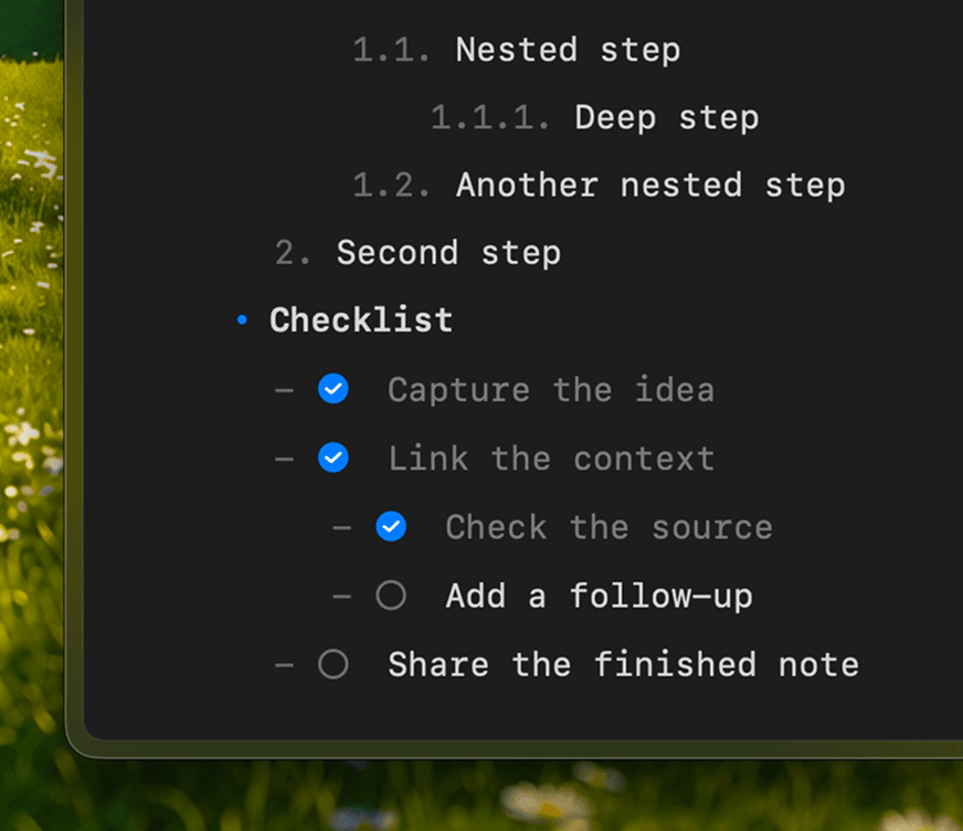 Rendered Markdown document, view 1